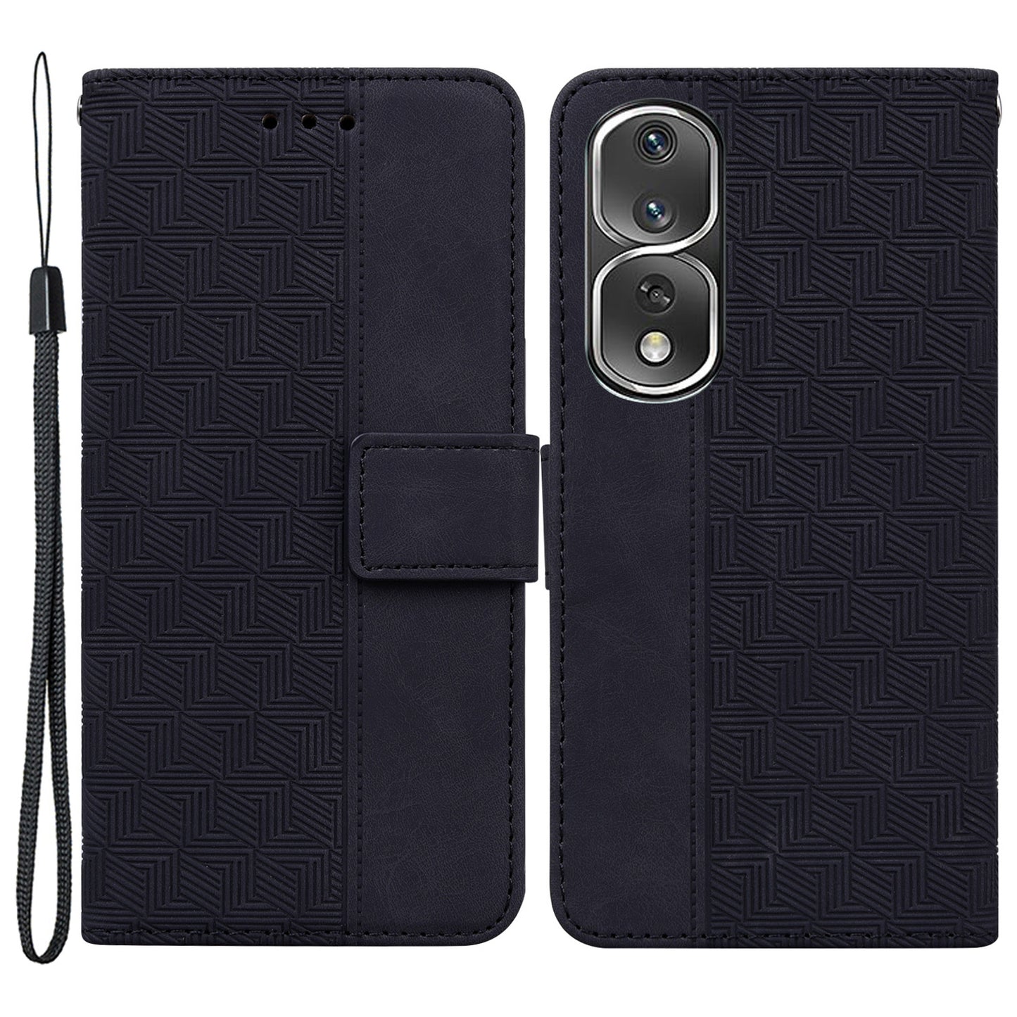 For Honor 80 Pro 5G Full Protection Cell Phone Cover Imprinted Leather Phone Case with Stand Wallet
