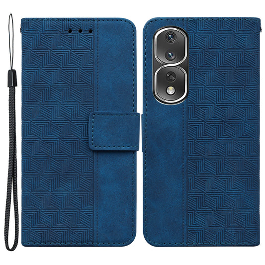 For Honor 80 Pro 5G Full Protection Cell Phone Cover Imprinted Leather Phone Case with Stand Wallet