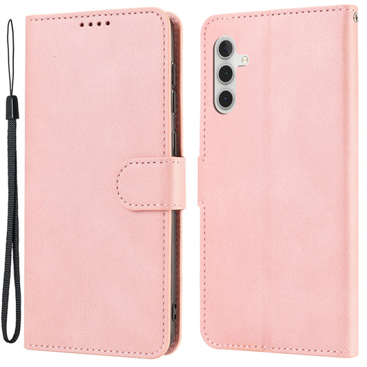For Samsung Galaxy A34 5G Dustproof Leather Phone Case Magnetic Stand Wallet Phone Cover with Strap