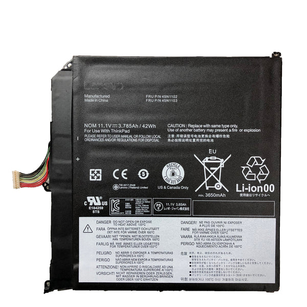 OEM 3650mAh 11.2V 45N1102 45N1103 Battery Repair Part for Lenovo ThinkPad X1 Helix Built-in