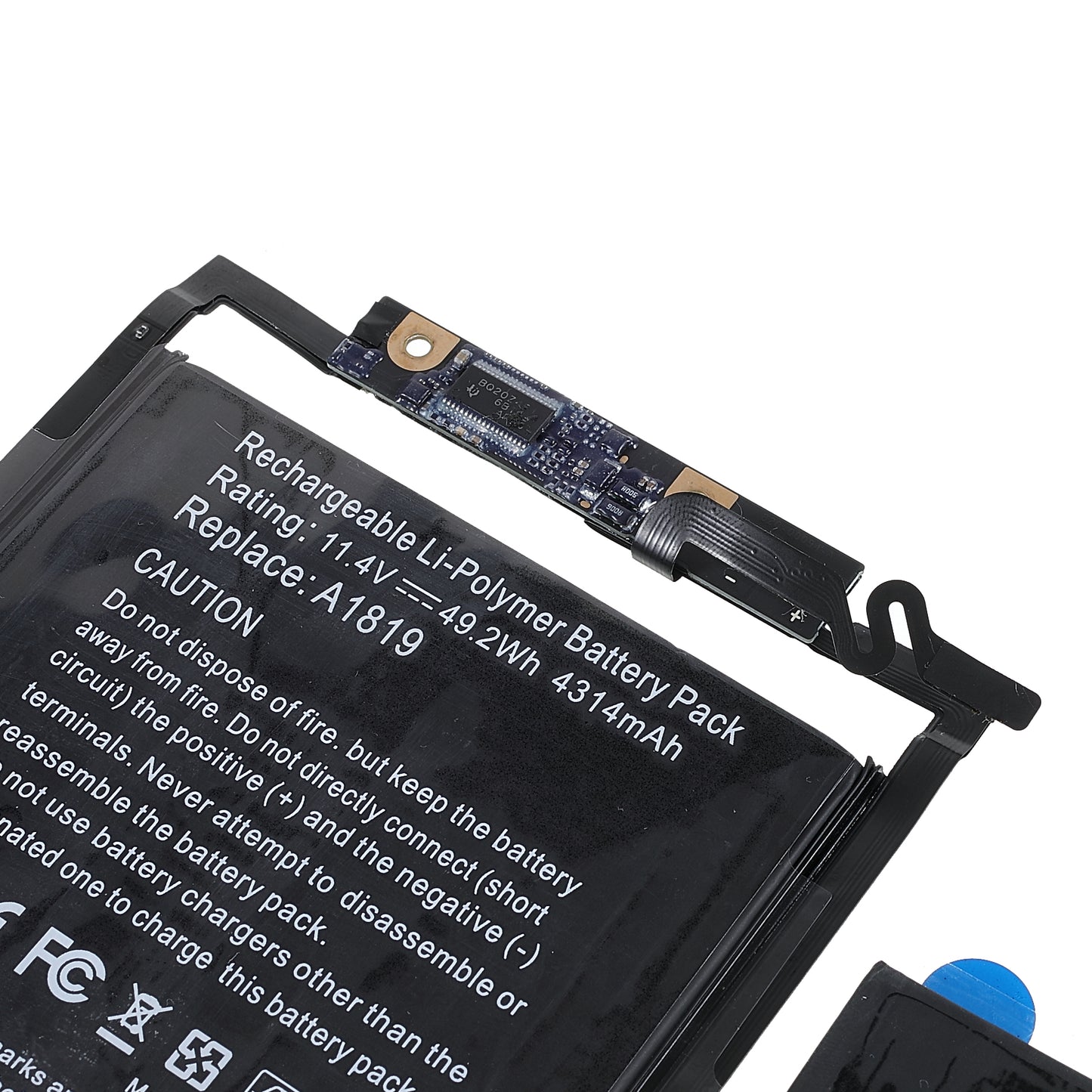 11.40V 4314mAh Battery Replacement (Encode: A1819) (without Logo) for MacBook Pro 13-inch (2016) with Touch Bar A1706