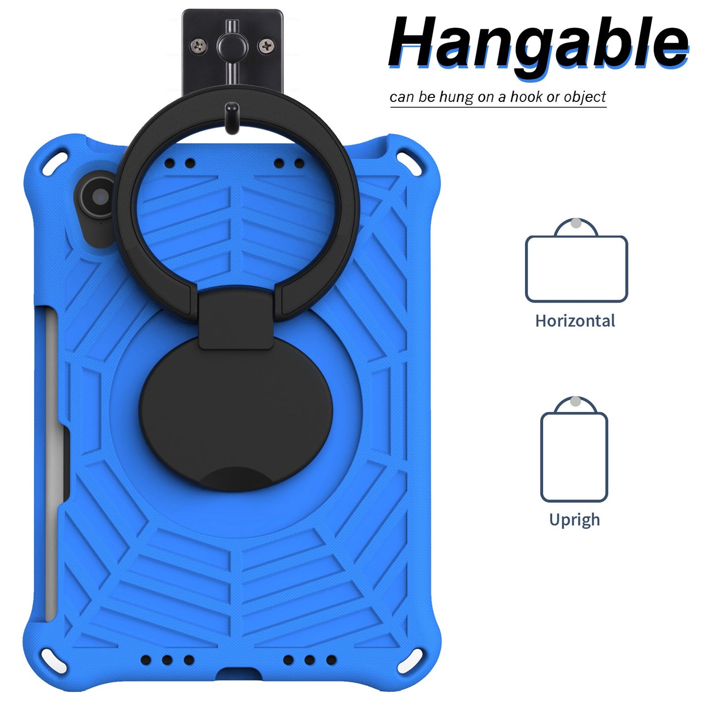 For iPad mini (2021) Anti-Scratch EVA Case with Shoulder Strap Kickstand Protective Cover Shockproof Tablet Case