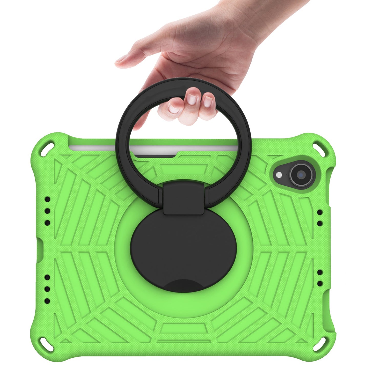 For iPad mini (2021) Anti-Scratch EVA Case with Shoulder Strap Kickstand Protective Cover Shockproof Tablet Case