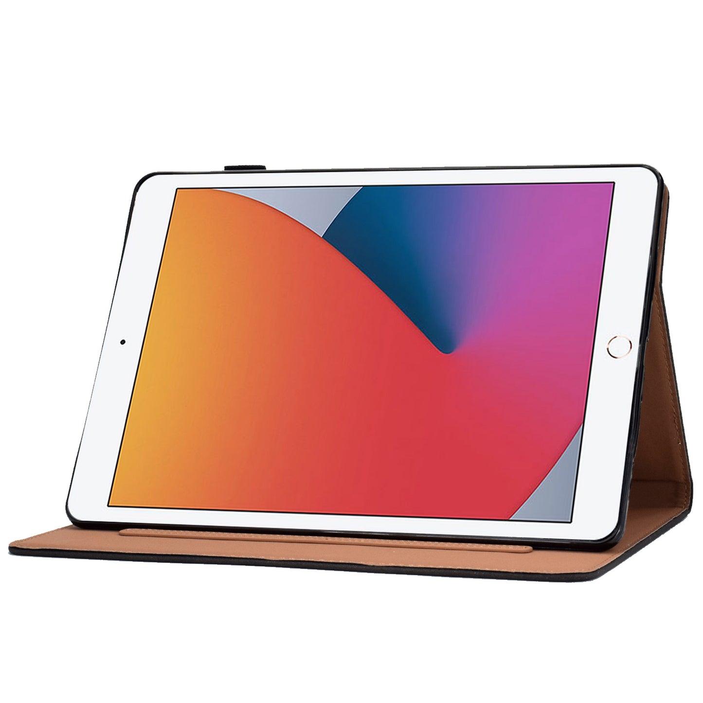 For iPad 10.2 (2020) / (2019) / iPad Air 10.5 inch (2019) PU Leather Card Slots Tablet Case Adjustable Stand Magnetic Clasp Cover with Pencil Loop Holder