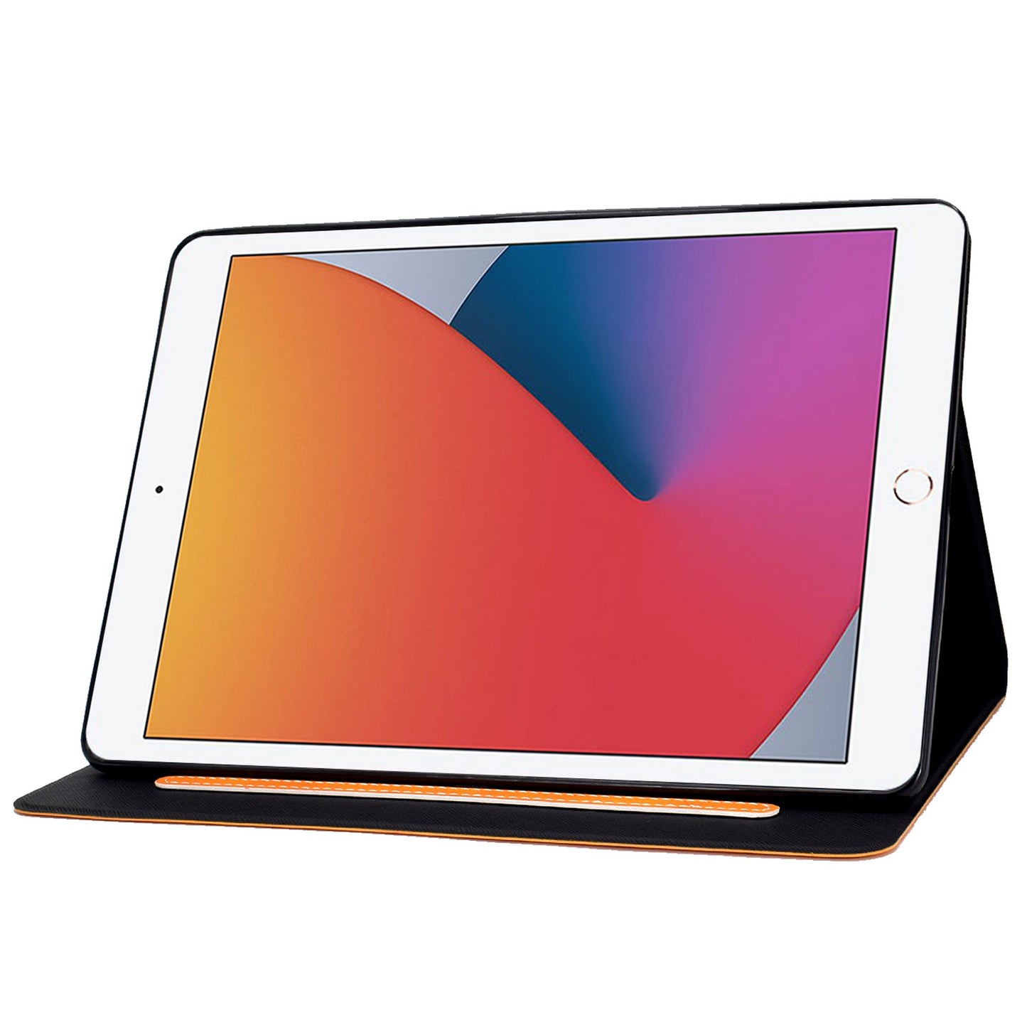 For iPad 10.2 (2020) (2019) / iPad Air 10.5 inch (2019) Calf Textured Leather Tablet Case Card Holder Adjustable Stand Protective Cover