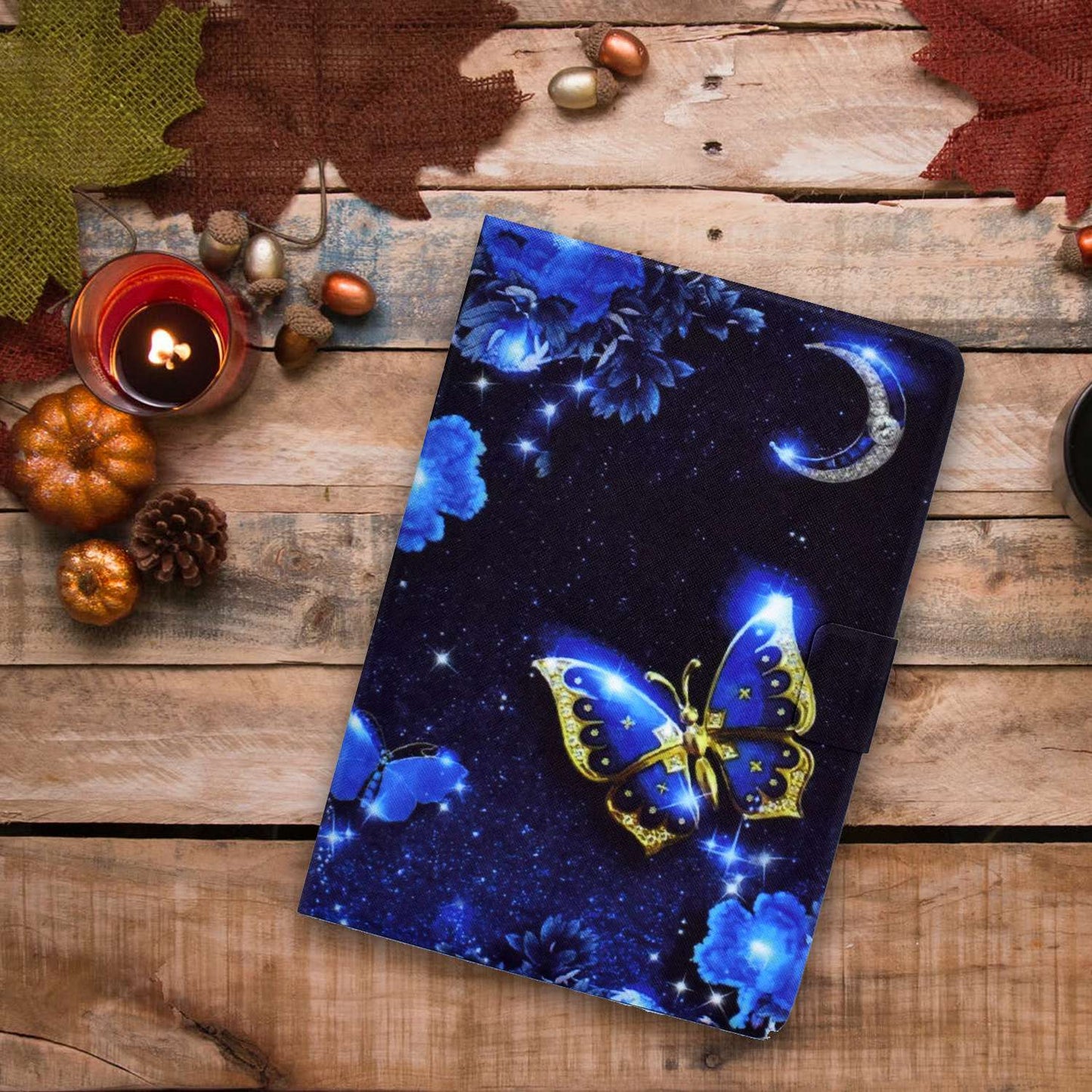 For iPad 10.2 (2020) / (2019) / iPad Air 10.5 inch (2019) Card Slots Stand Leather Case Pattern Printing Magnetic Clasp Tablet Cover