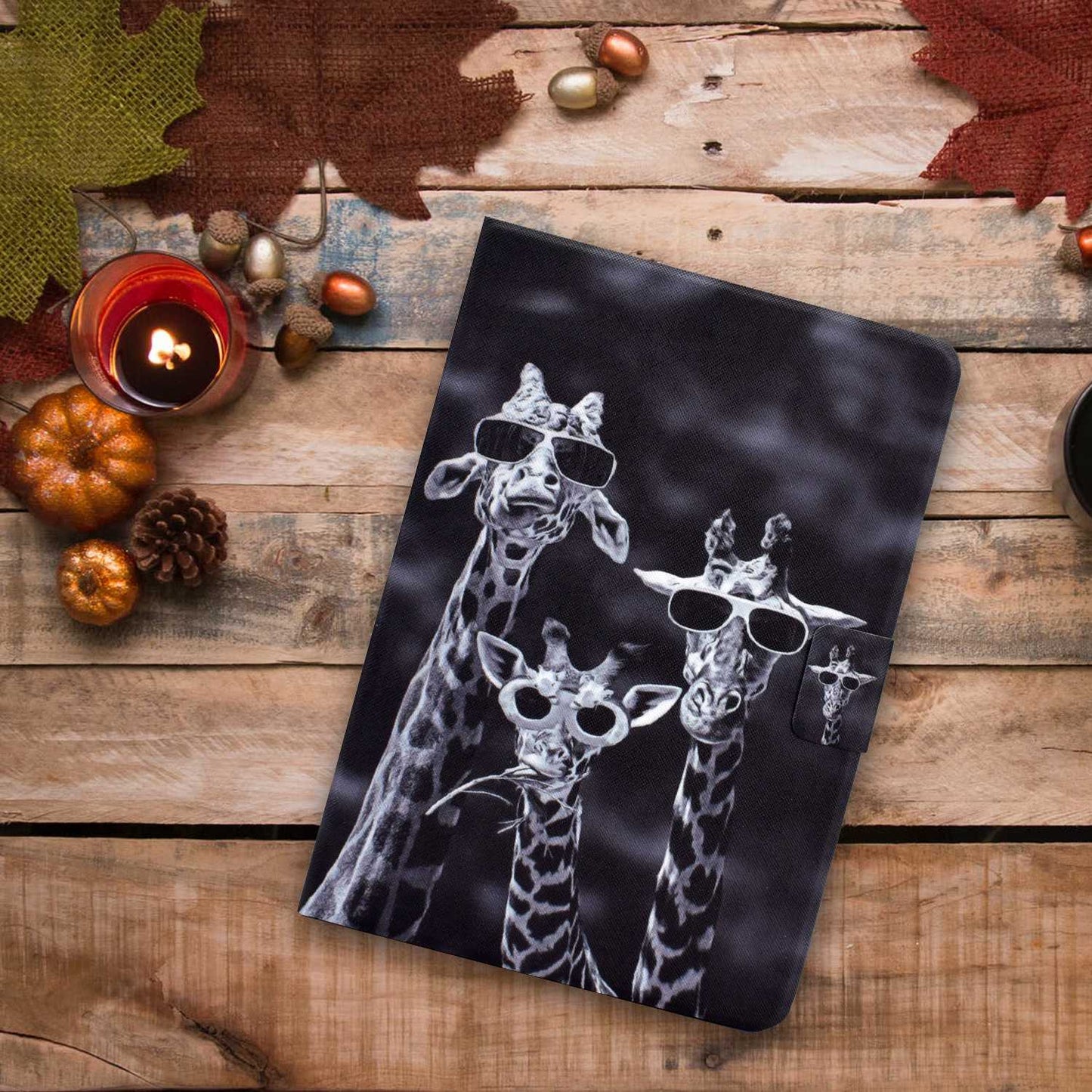 For iPad 10.2 (2020) / (2019) / iPad Air 10.5 inch (2019) Card Slots Stand Leather Case Pattern Printing Magnetic Clasp Tablet Cover
