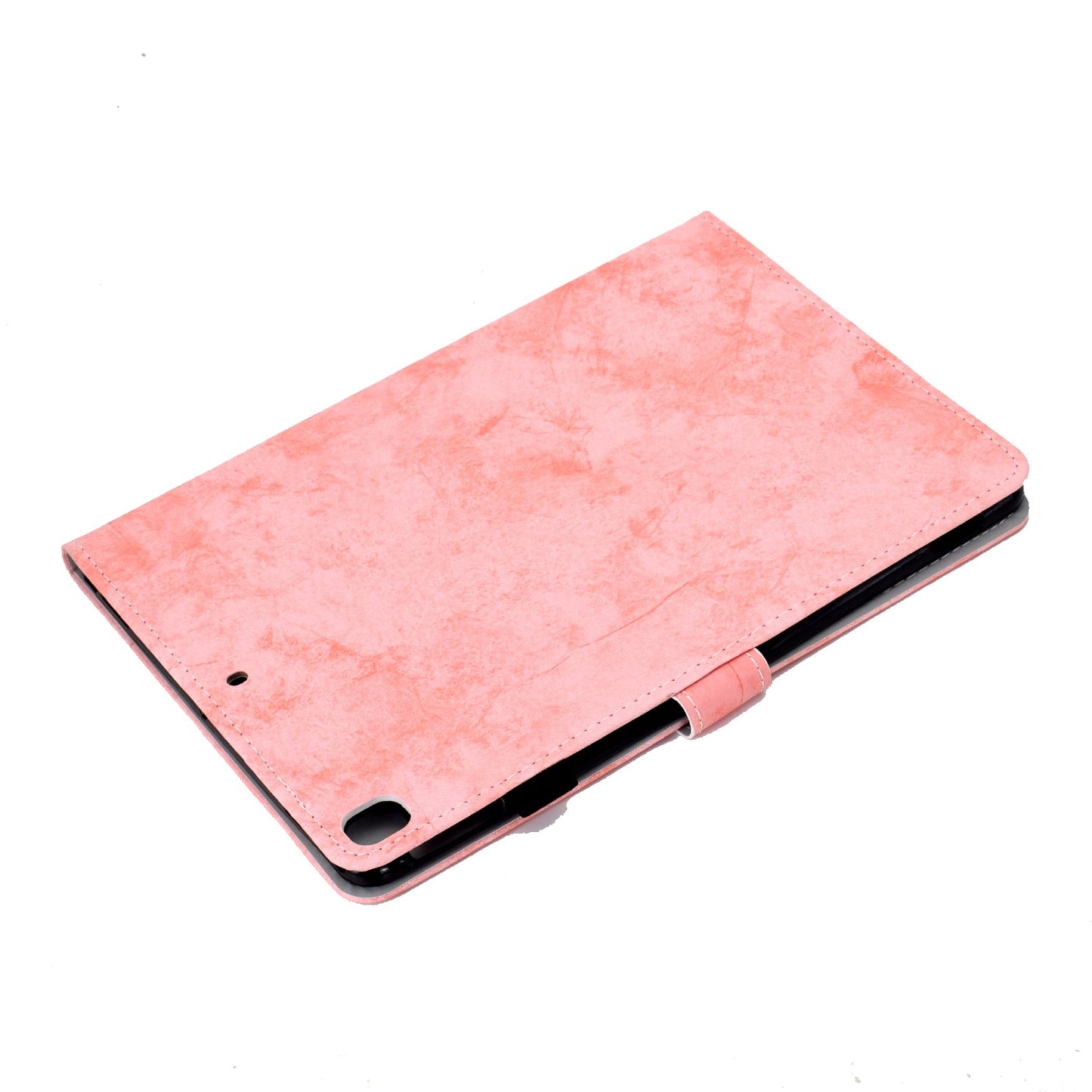 For iPad 10.2 (2019) (2020) / iPad Air 10.5 inch (2019) Cloth Texture PU Leather Tablet Cover Card Slots Folio Stand Protection Case with Pen Storage Loop