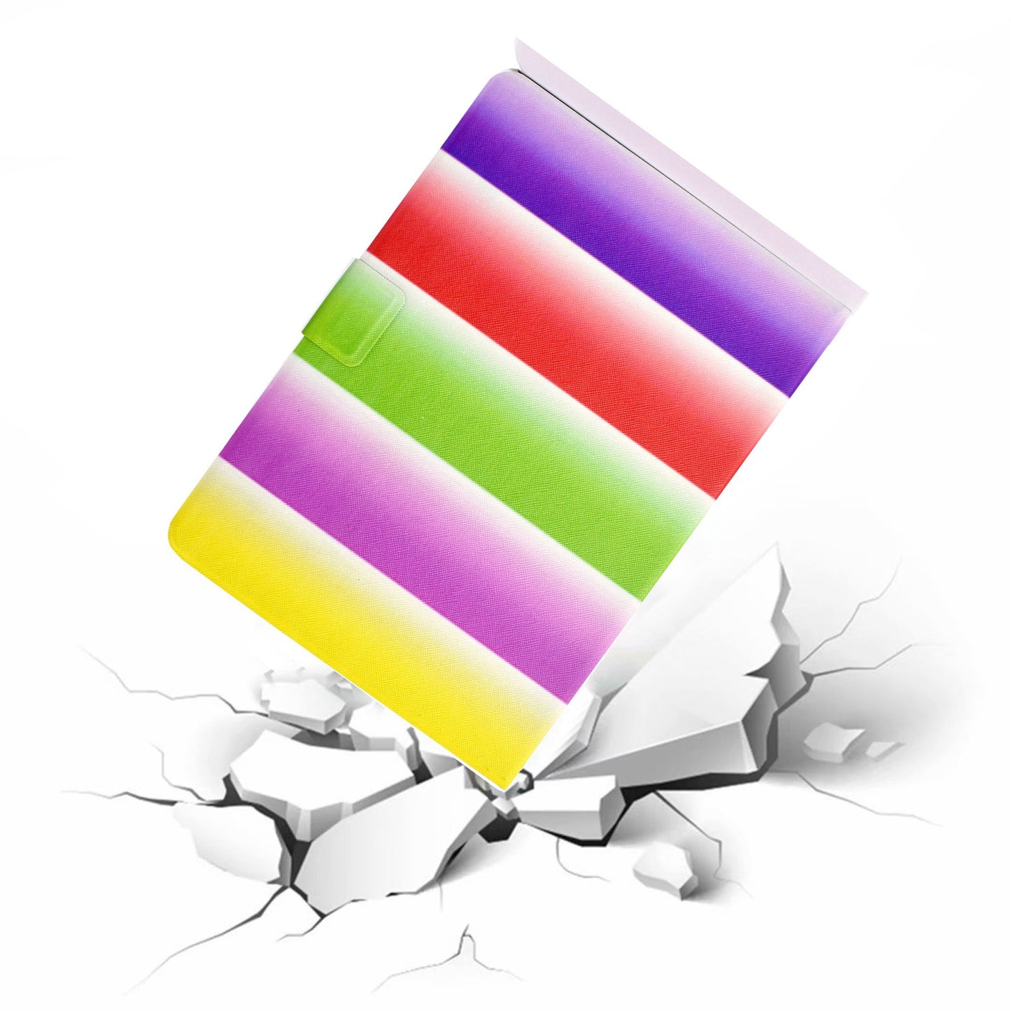 For iPad 10.2 (2020) / (2019) / iPad Air 10.5 inch (2019) Card Slots Stand Leather Case Stylish Pattern Printing Shockproof Magnetic Anti-fall Tablet Cover