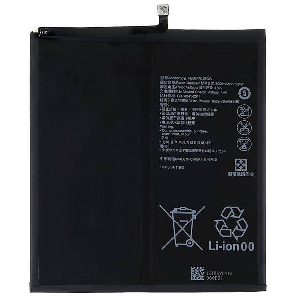 For Huawei MediaPad M6 8.4-inch 3.82V 6000mAh Li-ion Polymer Battery Assembly Part (Encode: HB30A7C1ECW) (without Logo)