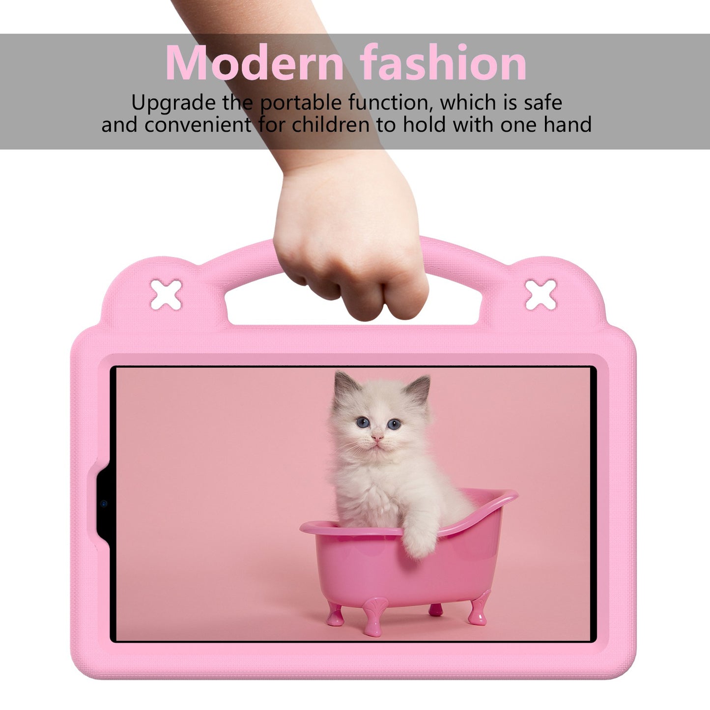 For Samsung Galaxy Tab A7 Lite 8.7-inch / Tab A 8.0 (2019) SM-T290 (Wi-Fi) / SM-T295 (LTE) Anti-fall Protective Case Shockproof EVA Tablet Cover Portable Case with Kickstand