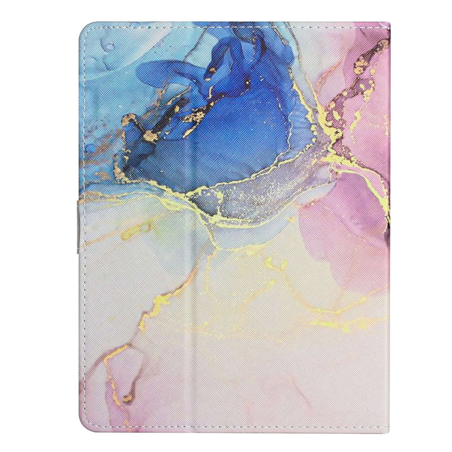 10-inch Tablet Universal PU Leather Case Stitching Marble Pattern Anti-scratch Protective Cover with Stand Card Holder