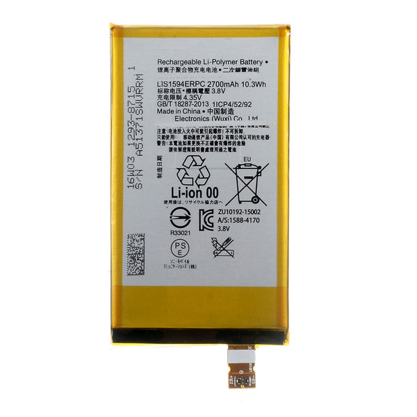 For Sony Xperia Z5 Compact / Xperia C670X / Xperia XA Ultra 3.80V 2700mAh Li-Polymer Battery Replacement Part (Encode: LIS1594ERPC) (without Logo)