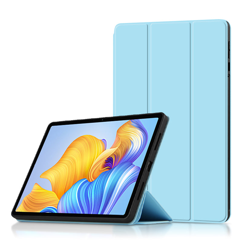 For Honor Pad 8 Protective Cover TPU+PU Leather Anti-Drop Case Shockproof Skin-Touch Tablet Case with Three-fold Stand