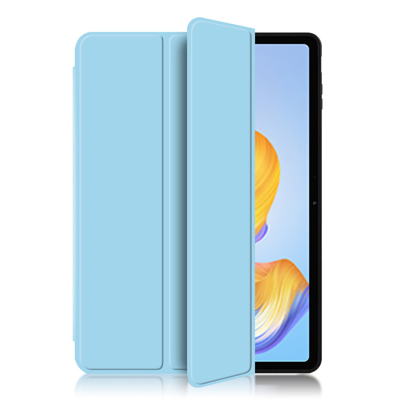 For Honor Pad 8 Protective Cover TPU+PU Leather Anti-Drop Case Shockproof Skin-Touch Tablet Case with Three-fold Stand