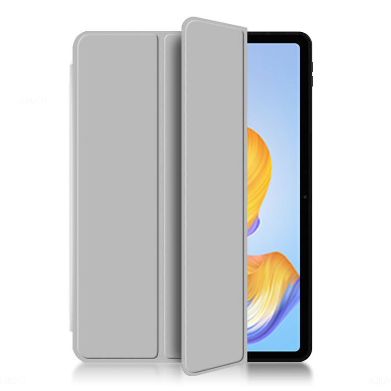 For Honor Pad 8 Protective Cover TPU+PU Leather Anti-Drop Case Shockproof Skin-Touch Tablet Case with Three-fold Stand
