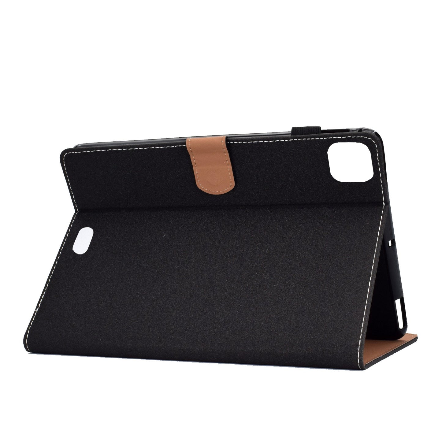For iPad Pro 11-inch (2018) / (2020) / Air (2020) / (2022) Solid Color Tablet Case PU Leather Stand Folio Protective Cover with Cards Holder