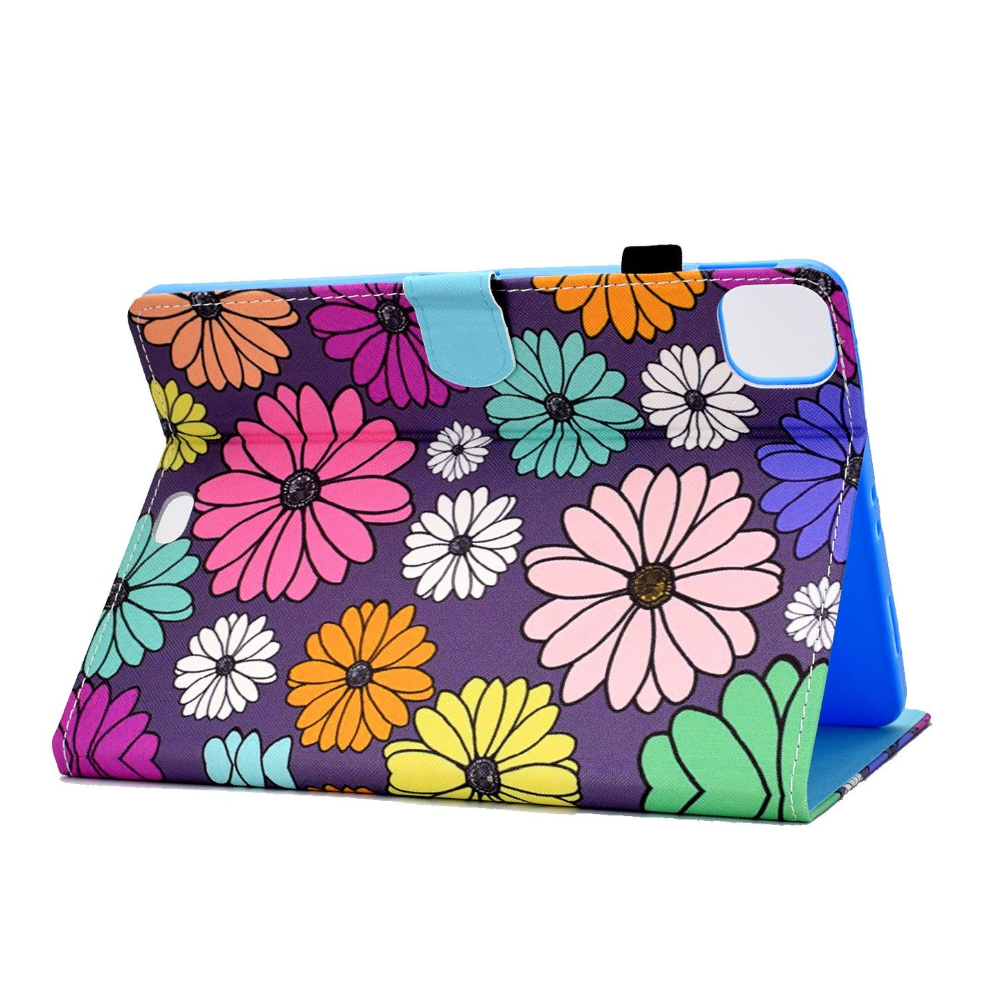 For iPad Pro 11-inch (2018) / (2020) / Air (2020) / (2022) Pattern Printing Tablet Case Stitching PU Leather Card Slots Stand Cover with Pencil Holder