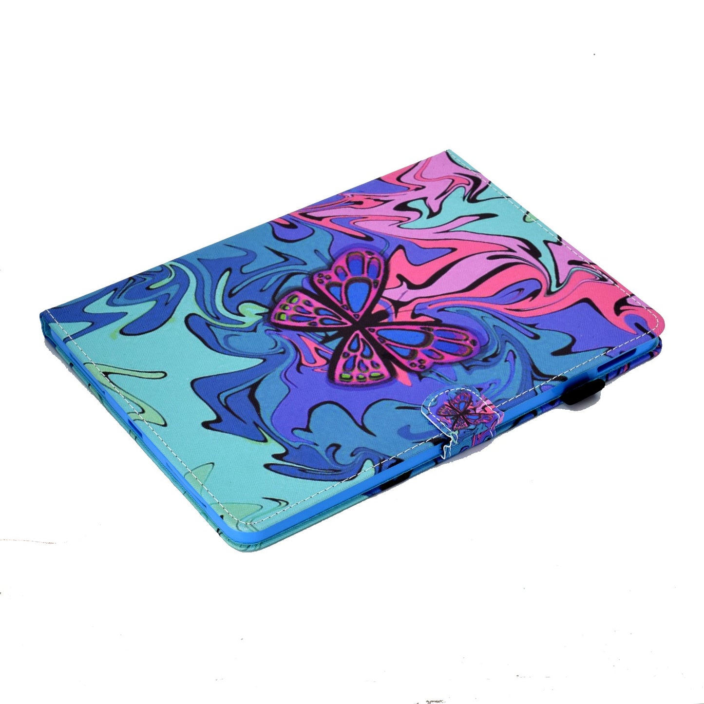 For iPad Pro 11-inch (2018) / (2020) / Air (2020) / (2022) Pattern Printing Tablet Case Stitching PU Leather Card Slots Stand Cover with Pencil Holder