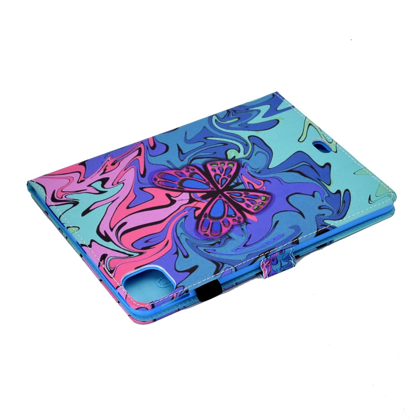 For iPad Pro 11-inch (2018) / (2020) / Air (2020) / (2022) Pattern Printing Tablet Case Stitching PU Leather Card Slots Stand Cover with Pencil Holder