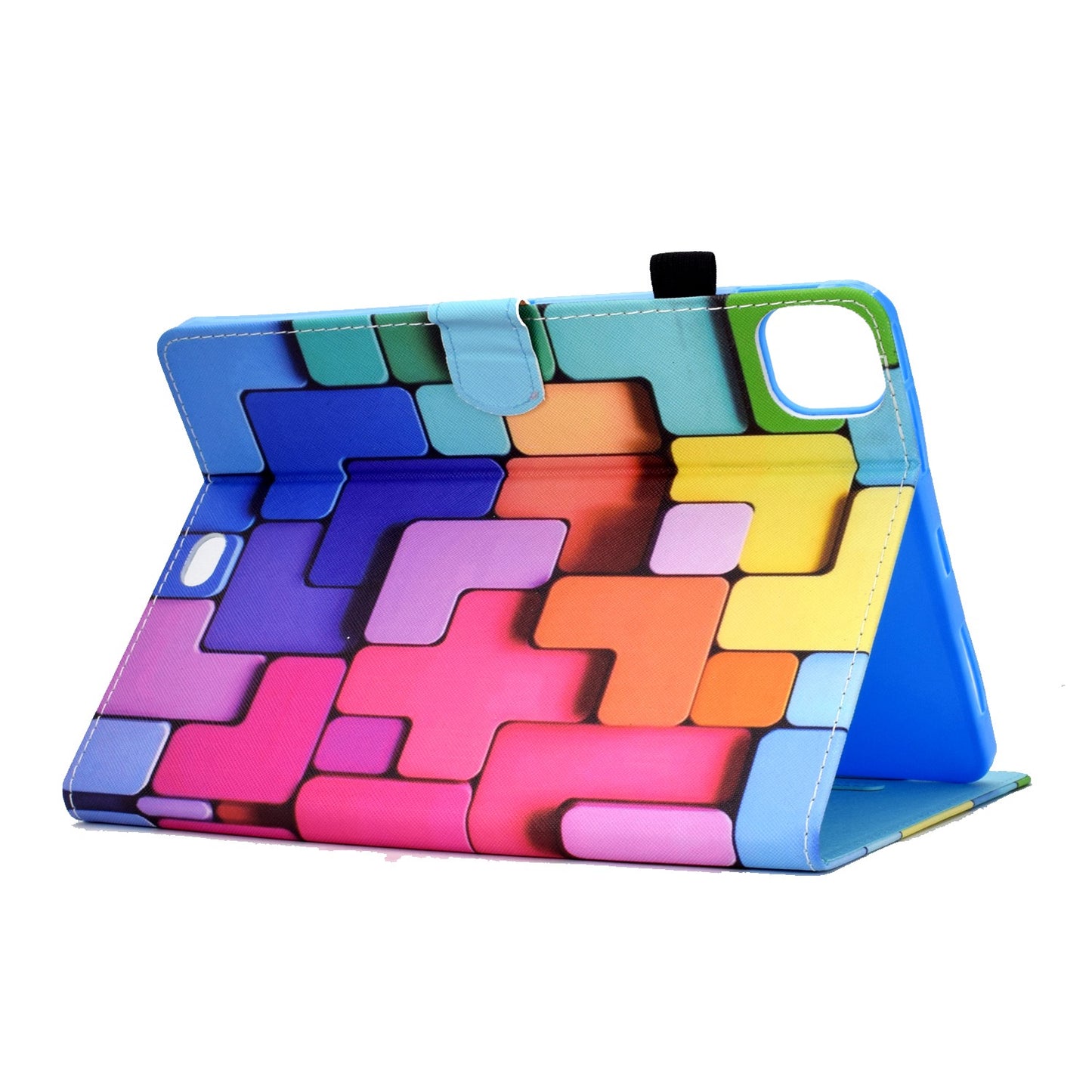 For iPad Pro 11-inch (2018) / (2020) / Air (2020) / (2022) Pattern Printing Tablet Case Stitching PU Leather Card Slots Stand Cover with Pencil Holder