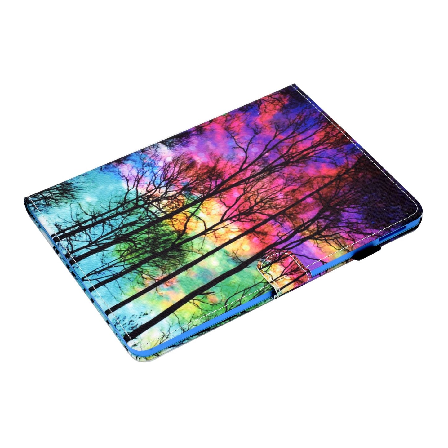 For iPad Pro 11-inch (2018) / (2020) / Air (2020) / (2022) Pattern Printing Tablet Case Stitching PU Leather Card Slots Stand Cover with Pencil Holder