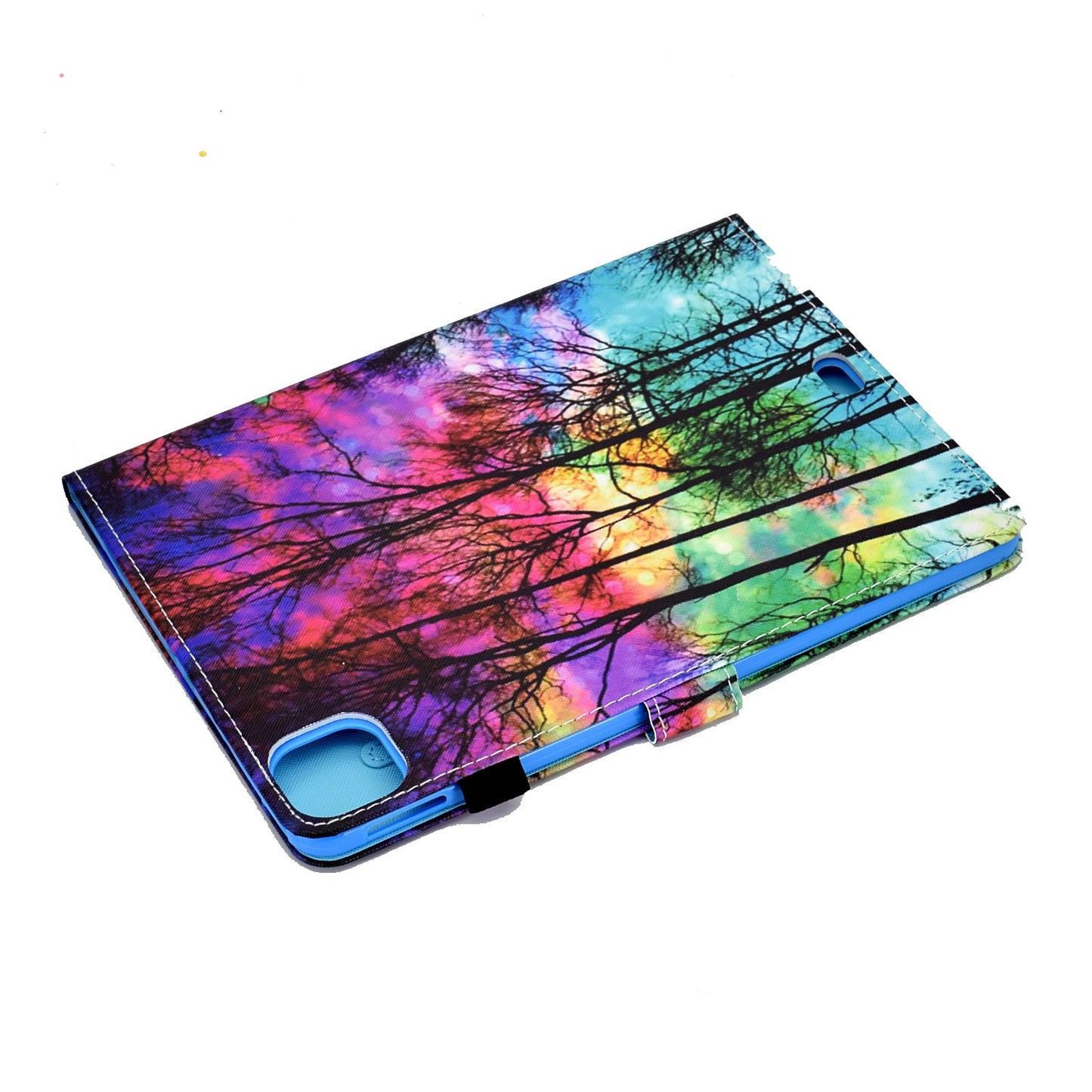 For iPad Pro 11-inch (2018) / (2020) / Air (2020) / (2022) Pattern Printing Tablet Case Stitching PU Leather Card Slots Stand Cover with Pencil Holder