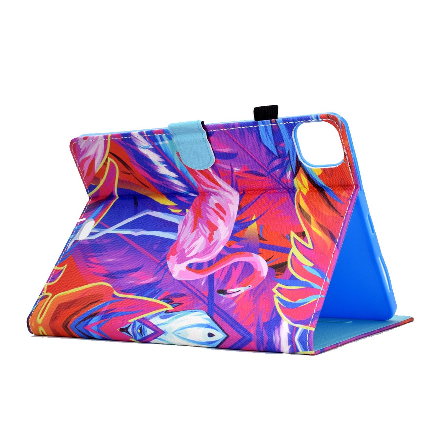 For iPad Pro 11-inch (2018) / (2020) / Air (2020) / (2022) Pattern Printing Tablet Case Stitching PU Leather Card Slots Stand Cover with Pencil Holder