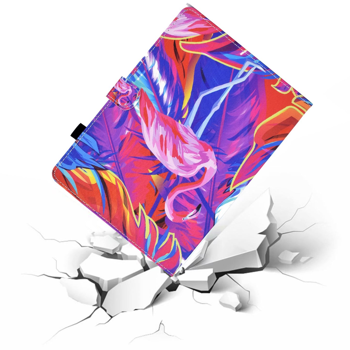 For iPad Pro 11-inch (2018) / (2020) / Air (2020) / (2022) Pattern Printing Tablet Case Stitching PU Leather Card Slots Stand Cover with Pencil Holder