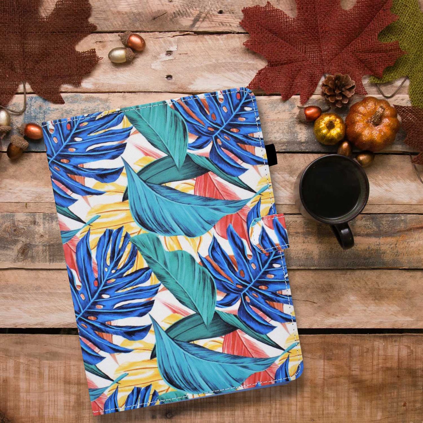 For iPad Pro 11-inch (2018) / (2020) / Air (2020) / (2022) Pattern Printing Tablet Case Stitching PU Leather Card Slots Stand Cover with Pencil Holder