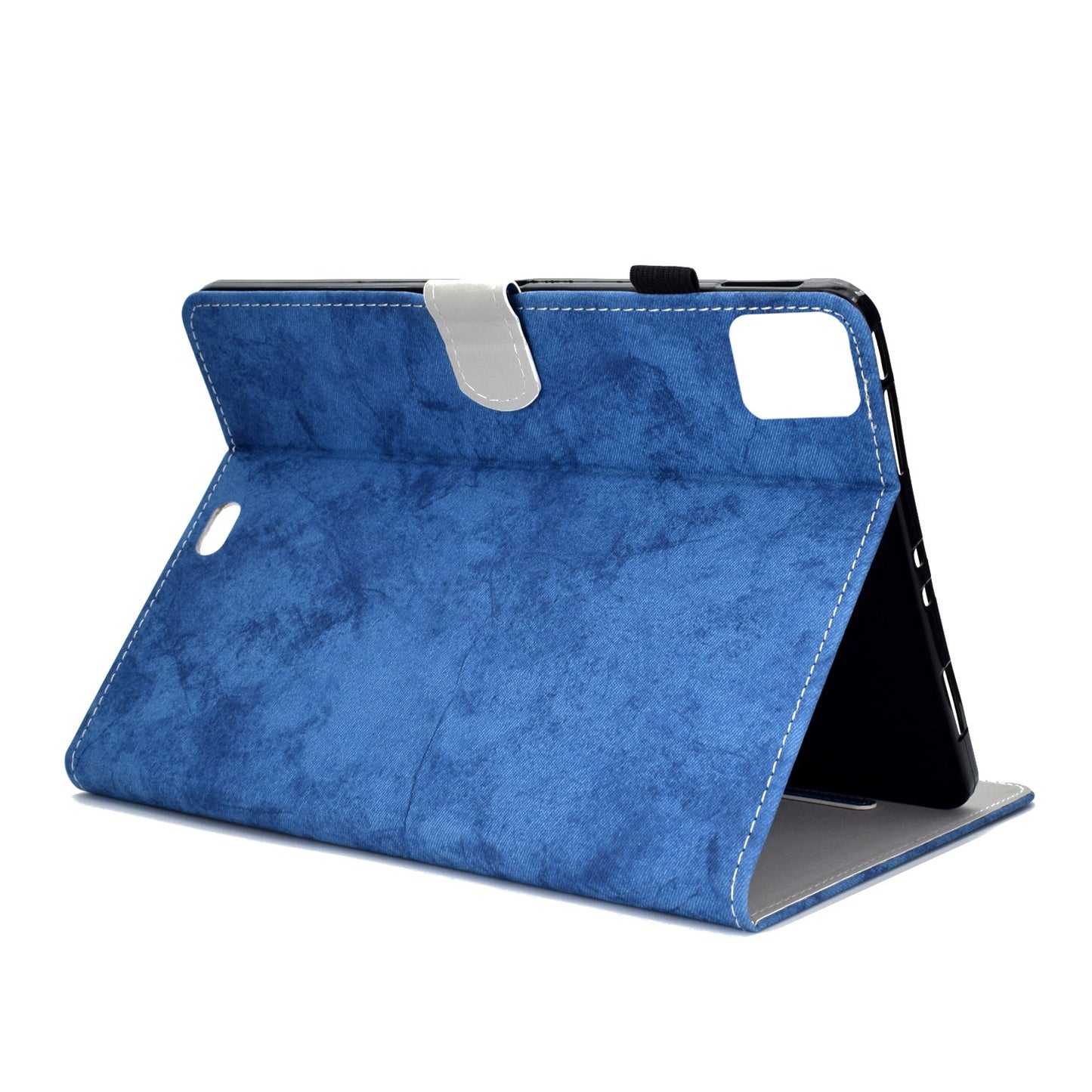 For iPad Pro 11-inch (2018) / (2020) / Air (2020) / (2022) Cloth Texture Tablet Case Solid Color PU Leather Anti-scratch Stand Flip Magnetic Cover with Card Holder