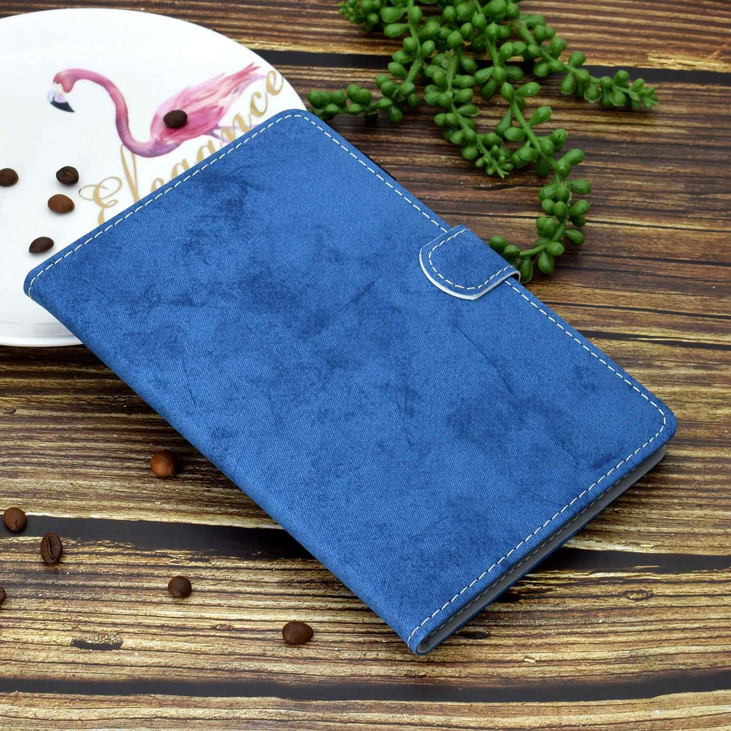 For iPad Pro 11-inch (2018) / (2020) / Air (2020) / (2022) Cloth Texture Tablet Case Solid Color PU Leather Anti-scratch Stand Flip Magnetic Cover with Card Holder