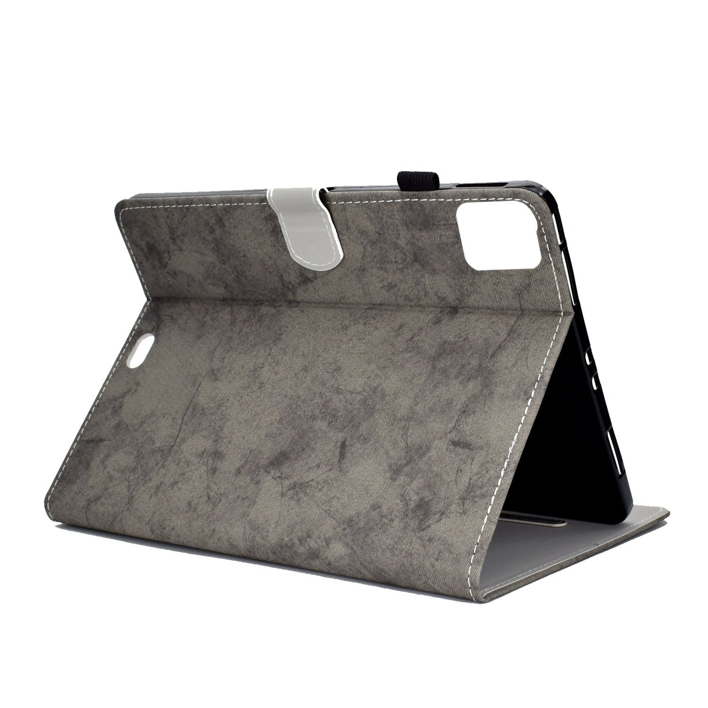 For iPad Pro 11-inch (2018) / (2020) / Air (2020) / (2022) Cloth Texture Tablet Case Solid Color PU Leather Anti-scratch Stand Flip Magnetic Cover with Card Holder
