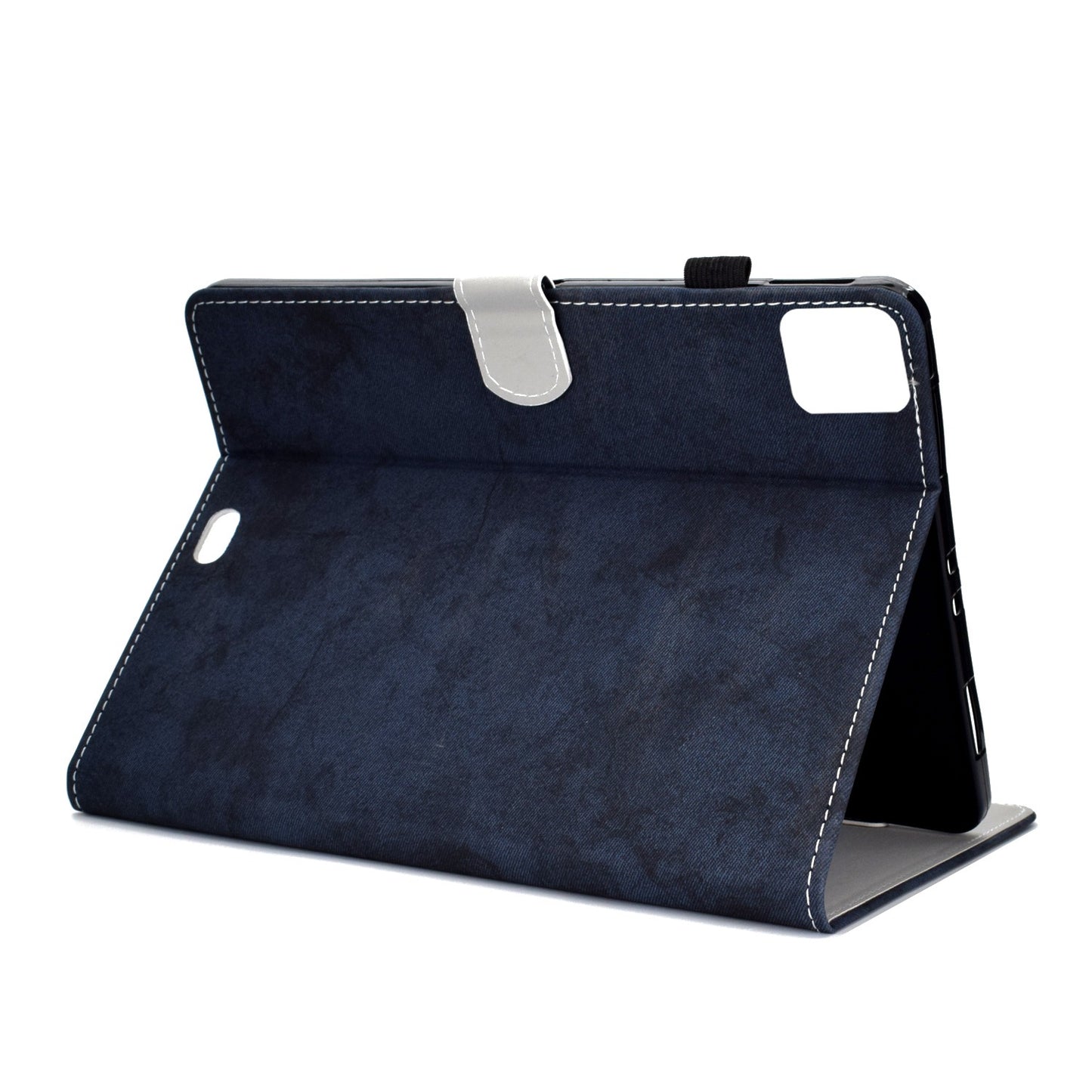 For iPad Pro 11-inch (2018) / (2020) / Air (2020) / (2022) Cloth Texture Tablet Case Solid Color PU Leather Anti-scratch Stand Flip Magnetic Cover with Card Holder
