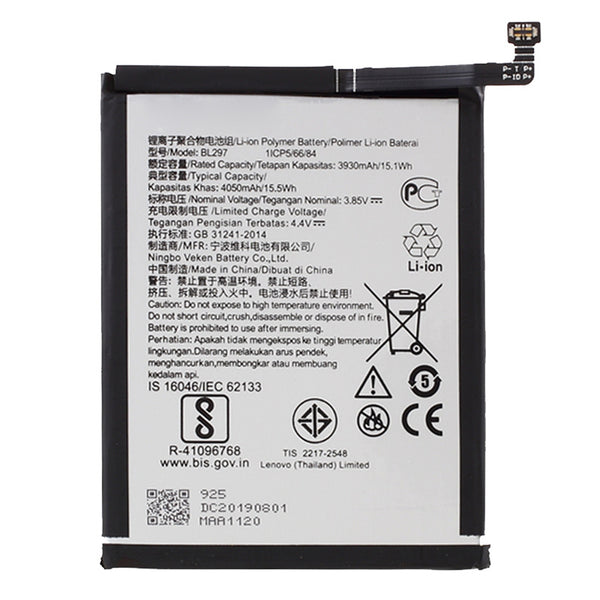 For Lenovo K5 Pro 3.85V 3930mAh Li-ion Polymer Battery Replacement Part (Encode: BL297) (without Logo)