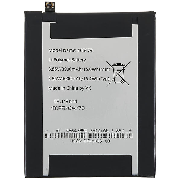 For Wiko View3 Lite 3.85V 3900mAh Li-Polymer Battery Replacement Part (Encode: 466479) (without Logo)