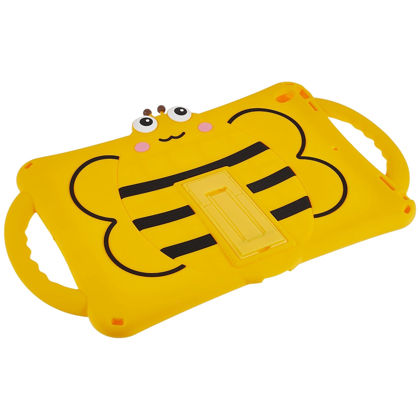 For iPad 10.2 (2021) / (2020) / (2019) / iPad Air 10.5 inch (2019) / iPad Pro 10.5-inch (2017) Bee Style Tablet Case Shockproof Kickstand Cover with Shoulder Strap