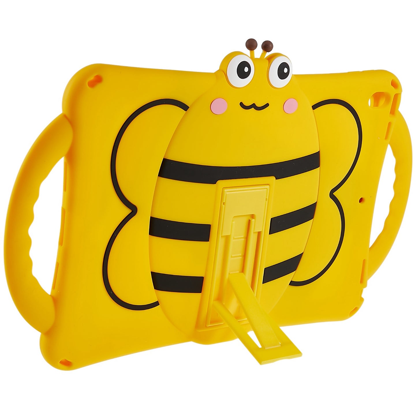 For iPad 10.2 (2021) / (2020) / (2019) / iPad Air 10.5 inch (2019) / iPad Pro 10.5-inch (2017) Bee Style Tablet Case Shockproof Kickstand Cover with Shoulder Strap