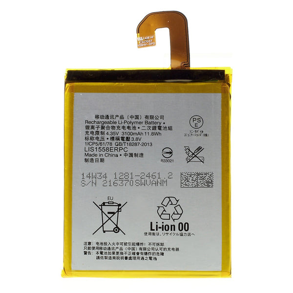 For Sony Xperia Z3 / Xperia Z3v 3.8V 3100mAh Li-ion Battery Replacement Part (Encode: LIS1558ERPC) (without Logo)