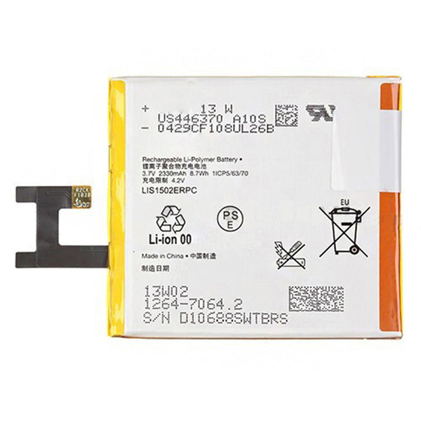 For Sony Xperia Z 4G LTE 3.70V 2330mAh Rechargeable Li-Polymer Battery (Encode: LIS1502ERPC) (without Logo)