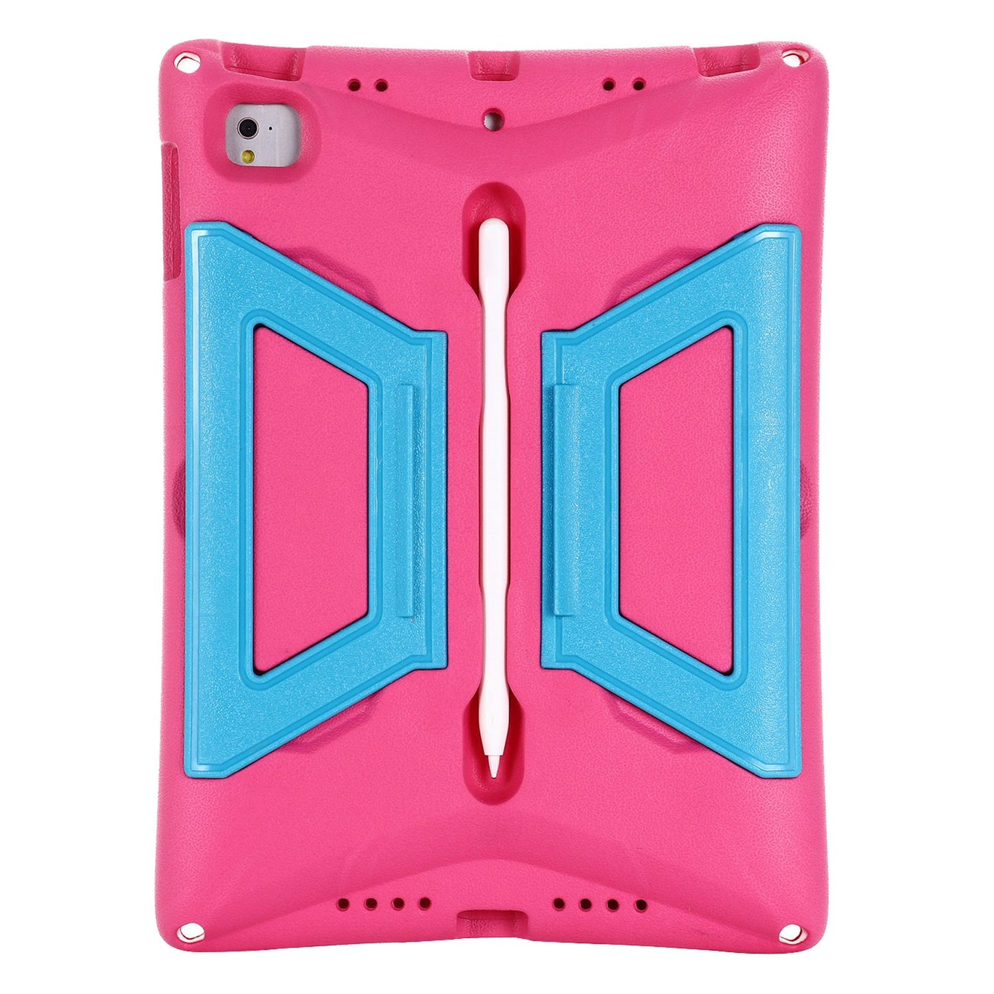 For iPad Air (2013) / Air 2 / iPad 9.7-inch (2017) / (2018) Shockproof EVA + PC Tablet Cover Kickstand Protective Case with Shoulder Strap