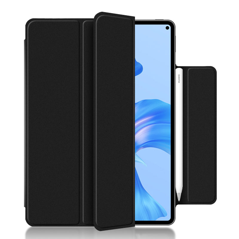For Huawei MatePad Pro 11 (2022) Magnetic Closing PU Leather Tablet Case Folio Flip Tri-fold Stand Design Cover