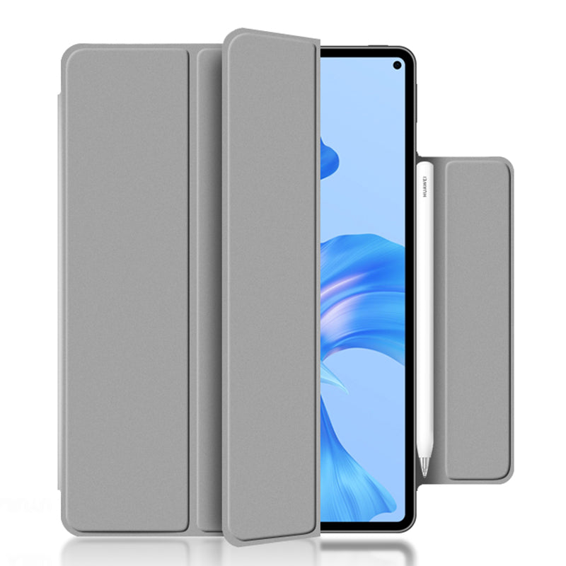 For Huawei MatePad Pro 11 (2022) Magnetic Closing PU Leather Tablet Case Folio Flip Tri-fold Stand Design Cover