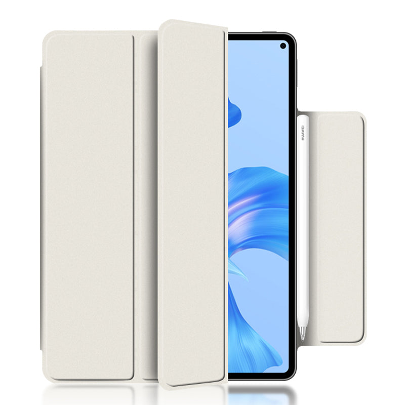 For Huawei MatePad Pro 11 (2022) Magnetic Closing PU Leather Tablet Case Folio Flip Tri-fold Stand Design Cover