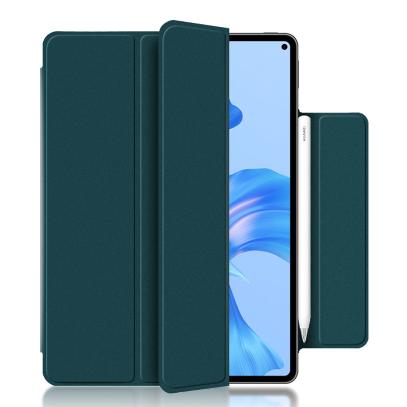 For Huawei MatePad Pro 11 (2022) Magnetic Closing PU Leather Tablet Case Folio Flip Tri-fold Stand Design Cover