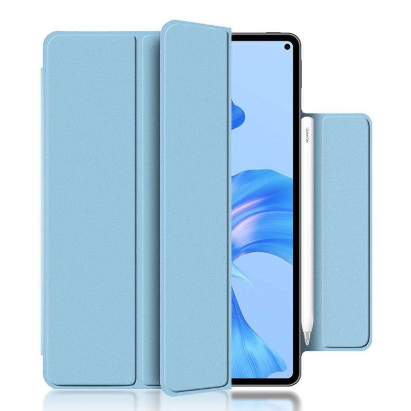 For Huawei MatePad Pro 11 (2022) Magnetic Closing PU Leather Tablet Case Folio Flip Tri-fold Stand Design Cover