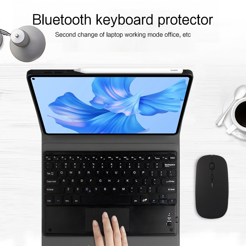 JIUYU for Huawei MatePad Pro 11 (2022) Magnetic Bluetooth Keyboard with TouchPad Detachable Keyboard Case Anti-Scratch Tablet Protective Stand Cover