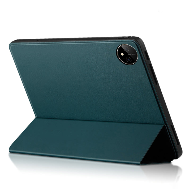 For Huawei MatePad Pro 11 (2022) Folio Flip Anti-fall Protective Cover TPU+PU Leather Skin-touch Tablet Case with Three-fold Stand
