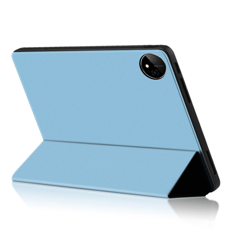 For Huawei MatePad Pro 11 (2022) Folio Flip Anti-fall Protective Cover TPU+PU Leather Skin-touch Tablet Case with Three-fold Stand