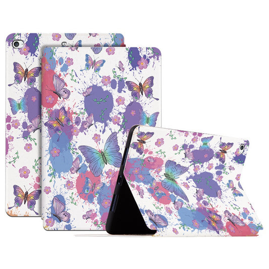 For iPad mini 4 / mini (2019) 7.9 inch Protective Case Butterfly Printed Shockproof Cover Anti-Scratch Tablet Case with Stand